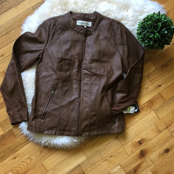 SHELBY COLLECTION caramel women’s jacket size L. - Picture 3 of 13